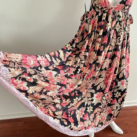 New Free People Printed Primmy Midi Dress Floral Low Back M - Picture 10 of 14